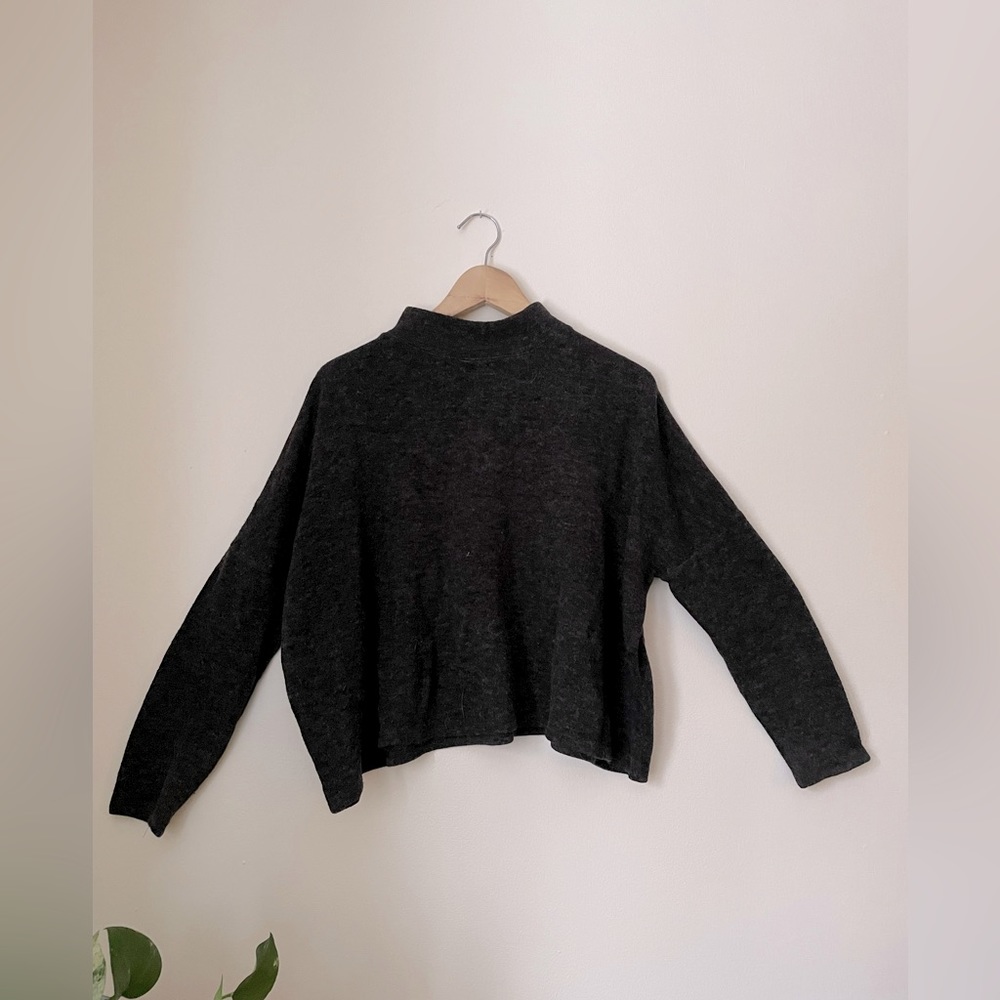 Charcoal mohair sweater
